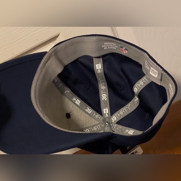 Seattle Seahawks Hat Cap New Era 59Fifty Blue Green Honeycomb SZ M/L NEW - Picture 8 of 13